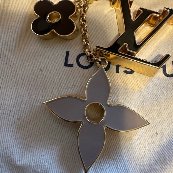 Like New Auth Louis Vuitton Bag Charm Fluer De Monogram - Picture 5 of 10